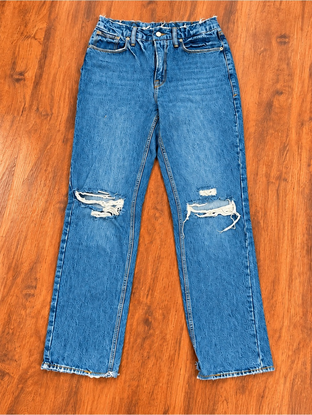 Good American Distressed Jeans